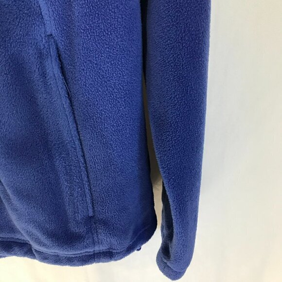 Columbia Fleece Jacket Full Front Zip Women's Size Small Blue Pockets Activewear - Picture 6 of 7